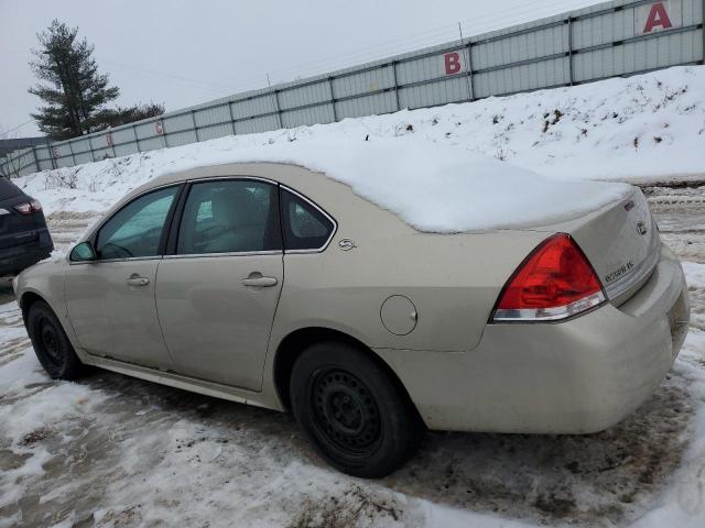 2G1WB57K991292637 - 2009 CHEVROLET IMPALA LS GOLD photo 2