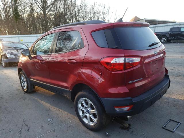 MAJ6P1UL1JC203856 - 2018 FORD ECOSPORT SE RED photo 2