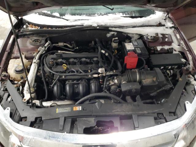 3FAHP0HA7CR308062 - 2012 FORD FUSION SE BURGUNDY photo 11