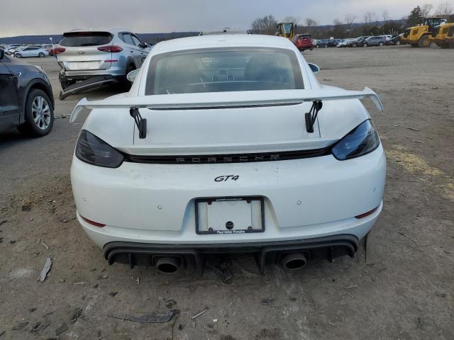 WP0AC2A87LS289298 - 2020 PORSCHE CAYMAN GT4 WHITE photo 6