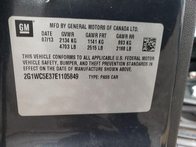 2G1WC5E37E1105849 - 2014 CHEVROLET IMPALA LIM LTZ CHARCOAL photo 12