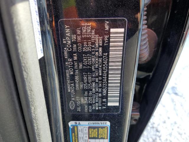 KM8J33A44HU554074 - 2017 HYUNDAI TUCSON LIMITED BLACK photo 12