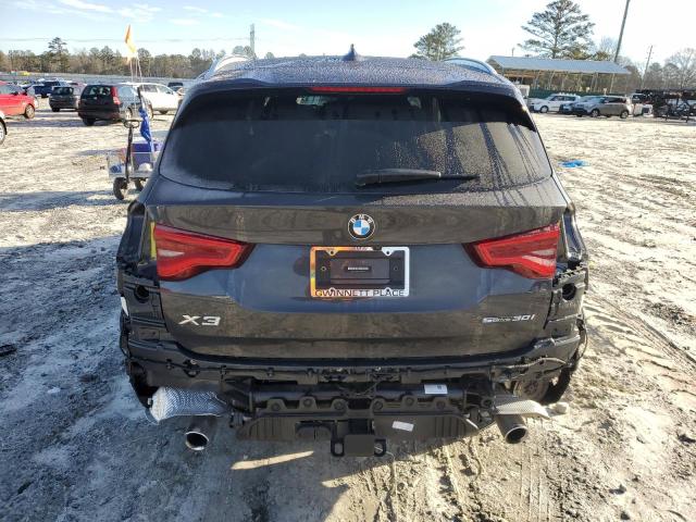 5UXTY3C0XM9G62772 - 2021 BMW X3 SDRIVE30I GRAY photo 6