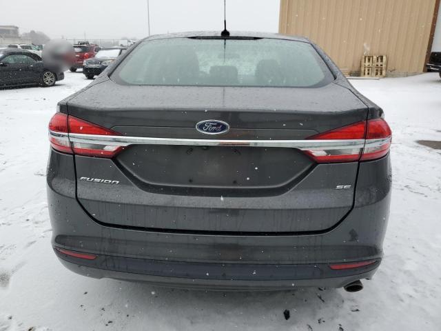 3FA6P0H7XJR156741 - 2018 FORD FUSION SE GRAY photo 6