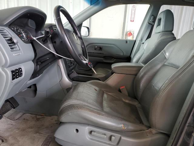 2HKYF18735H525816 - 2005 HONDA PILOT EXL GRAY photo 7