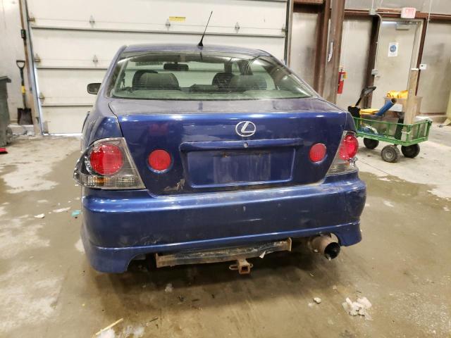 JTHBD192220039066 - 2002 LEXUS IS 300 BLUE photo 6