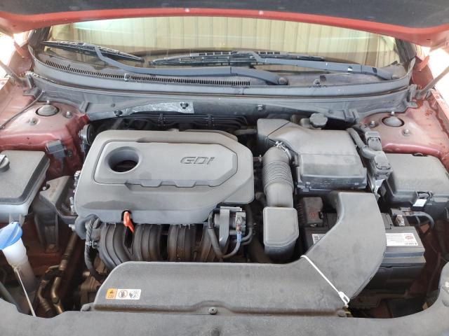 5NPE24AF1HH465816 - 2017 HYUNDAI SONATA SE RED photo 11