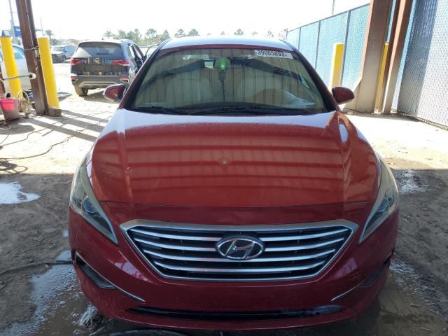 5NPE24AF1HH465816 - 2017 HYUNDAI SONATA SE RED photo 5