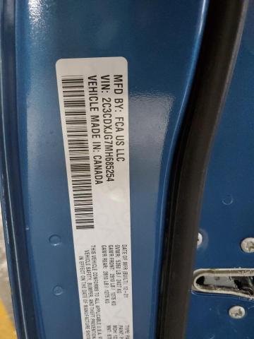 2C3CDXJG7MH685254 - 2021 DODGE CHARGER SXT BLUE photo 13