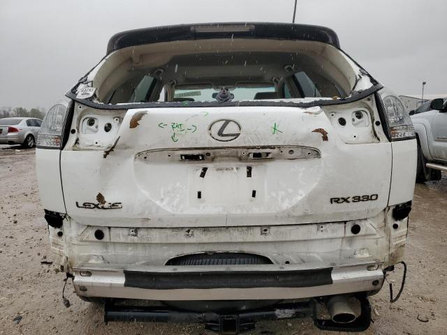 2T2GA31U65C020793 - 2005 LEXUS RX 330 WHITE photo 6