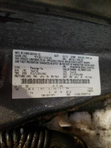 1FADP3F22DL335519 - 2013 FORD FOCUS SE GRAY photo 12