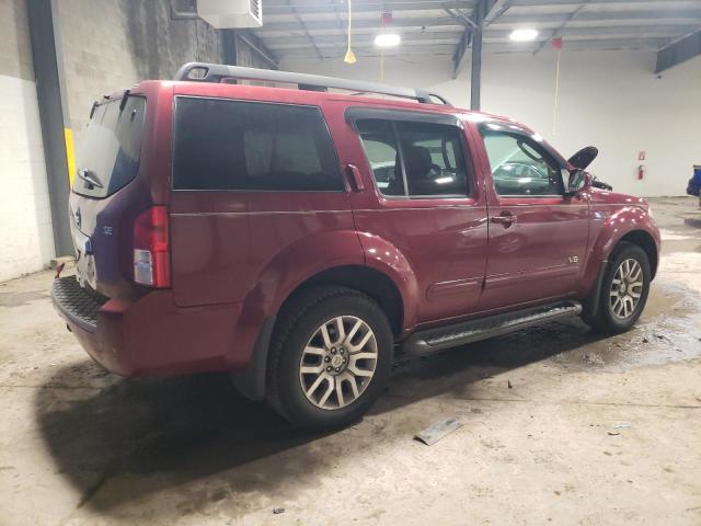 5N1BR18A48C624116 - 2008 NISSAN PATHFINDER LE BURGUNDY photo 3