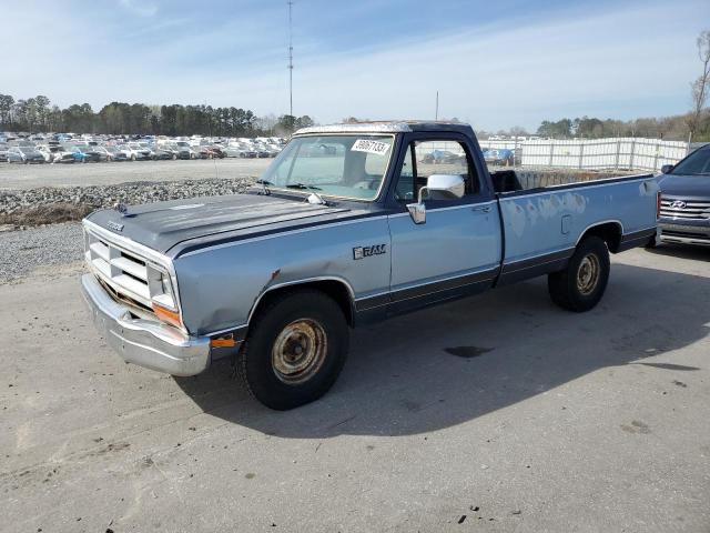 1B7FE06Y7KS104551 - 1989 DODGE D-SERIES D100 BLUE photo 1