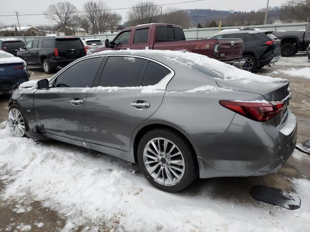 JN1EV7AP9KM540005 - 2019 INFINITI Q50 LUXE GRAY photo 2