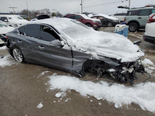 JN1EV7AP9KM540005 - 2019 INFINITI Q50 LUXE GRAY photo 4