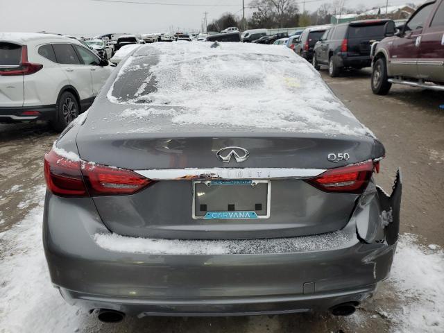 JN1EV7AP9KM540005 - 2019 INFINITI Q50 LUXE GRAY photo 6