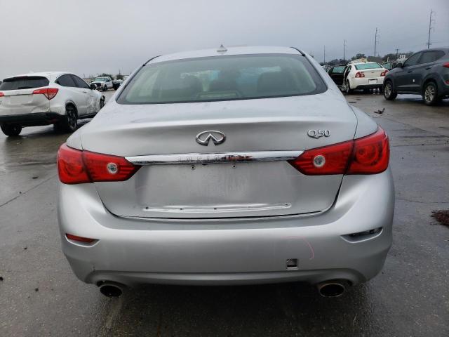 JN1BV7AP7EM679587 - 2014 INFINITI Q50 BASE SILVER photo 6