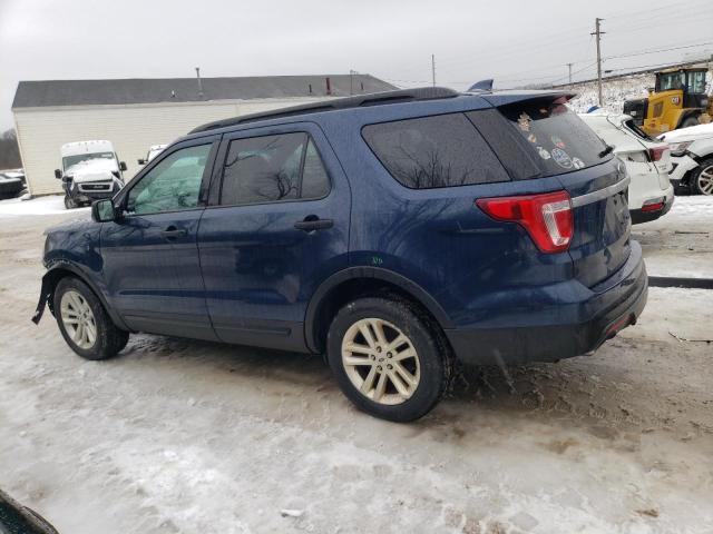 1FM5K8B83HGB58221 - 2017 FORD EXPLORER BLUE photo 2