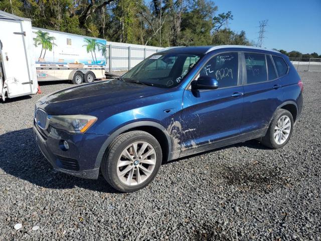 5UXWX9C55F0D51899 - 2015 BMW X3 XDRIVE28I BLUE photo 1