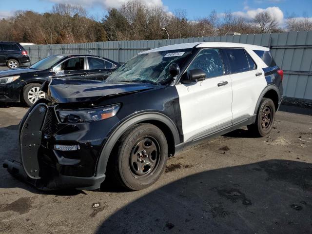 1FM5K8AW4MNA19656 - 2021 FORD EXPLORER POLICE INTERCEPTOR TWO TONE photo 1