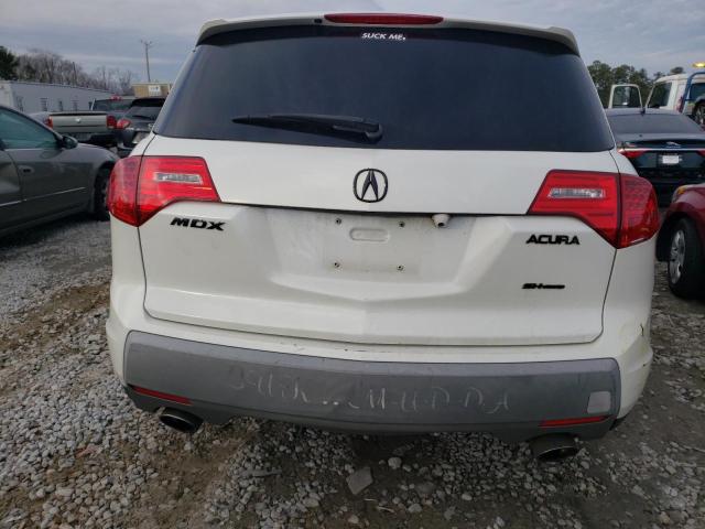 2HNYD28437H535589 - 2007 ACURA MDX TECHNOLOGY WHITE photo 6