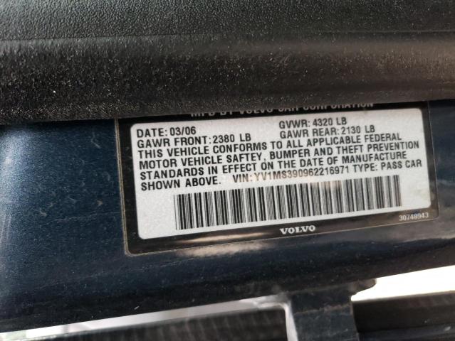 YV1MS390962216971 - 2006 VOLVO S40 2.4I BLUE photo 13