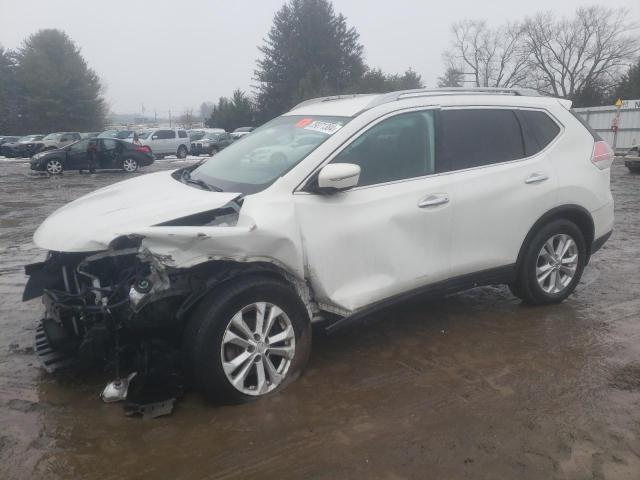 5N1AT2MV4EC764738 - 2014 NISSAN ROGUE S WHITE photo 1