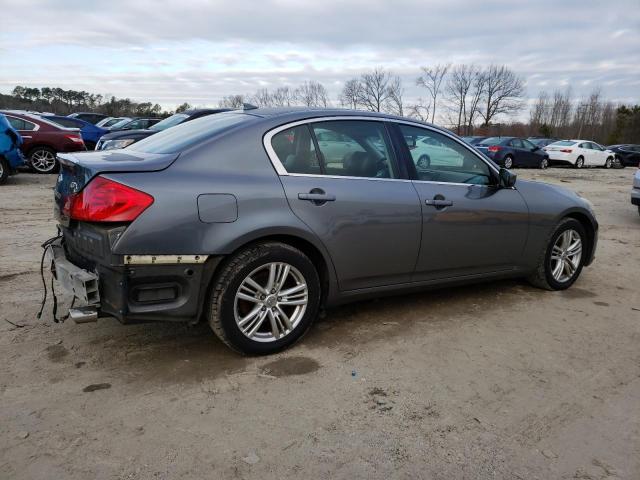 JN1CV6ARXDM763899 - 2013 INFINITI G37 GRAY photo 3