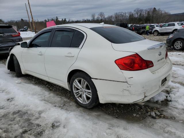 JN1CV6AR3BM356553 - 2011 INFINITI G37 WHITE photo 2