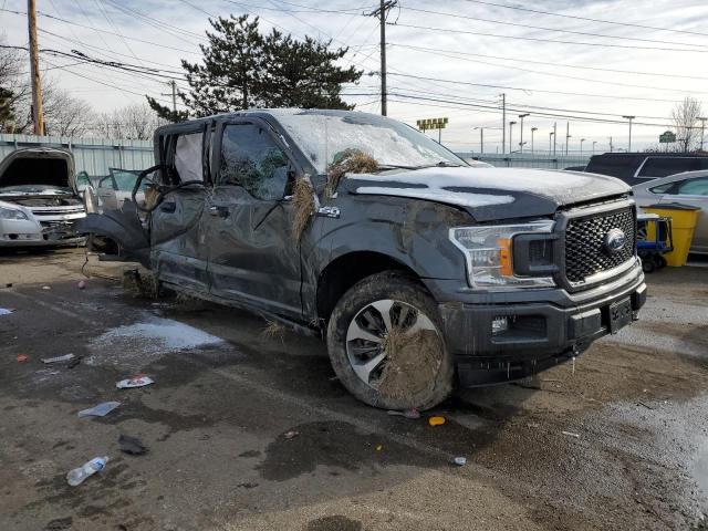 1FTEW1EP5KKE14270 - 2019 FORD F150 SUPERCREW GRAY photo 4