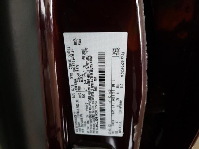 5LMCJ3D91KUL52223 - 2019 LINCOLN MKC RESERVE BURGUNDY photo 13