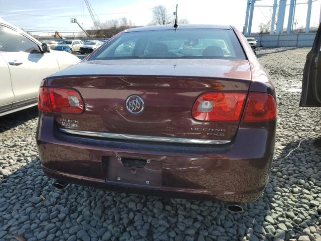 1G4HE57Y77U205133 - 2007 BUICK LUCERNE CXS BURGUNDY photo 6