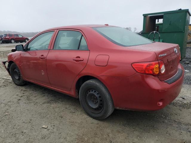 JTDBL40E499033644 - 2009 TOYOTA COROLLA BASE RED photo 2