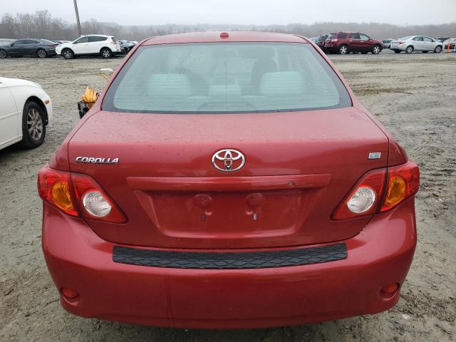 JTDBL40E499033644 - 2009 TOYOTA COROLLA BASE RED photo 6