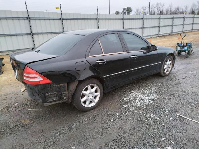 WDBRF64J63F342094 - 2003 MERCEDES-BENZ C 320 BLACK photo 3