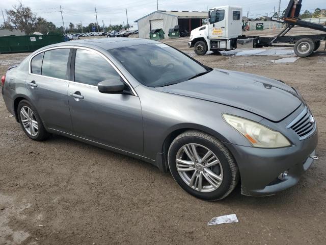 JN1CV6AP1AM406475 - 2010 INFINITI G37 BASE GRAY photo 4