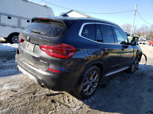 5UXTY5C06M9G40182 - 2021 BMW X3 XDRIVE30I BLACK photo 3