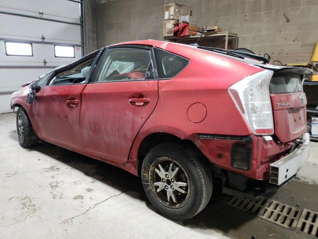 JTDKN3DU7A0226790 - 2010 TOYOTA PRIUS RED photo 2