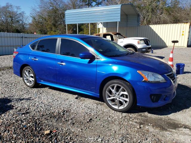 3N1AB7AP0EY258909 - 2014 NISSAN SENTRA S BLUE photo 4