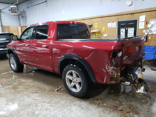 1D7RV1CT9BS641343 - 2011 DODGE RAM 1500 BURGUNDY photo 2