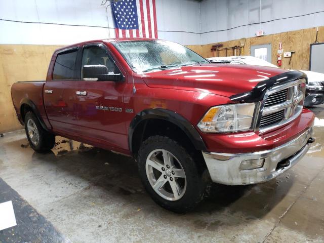 1D7RV1CT9BS641343 - 2011 DODGE RAM 1500 BURGUNDY photo 4