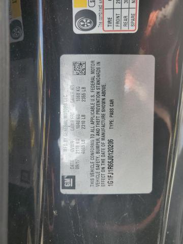 1G1FJ1R66J0120206 - 2018 CHEVROLET CAMARO ZL1 黑色 照片 12