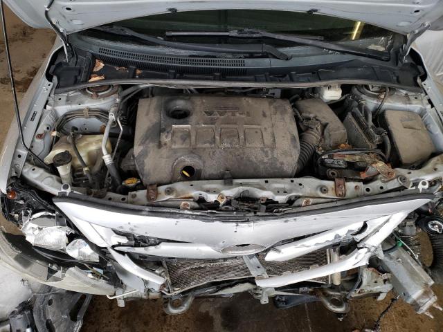 2T1BU4EE0BC652490 - 2011 TOYOTA COROLLA BASE SILVER photo 11