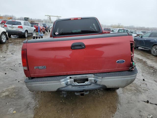 1FTRX18L42NB55146 - 2002 FORD F150 RED photo 6