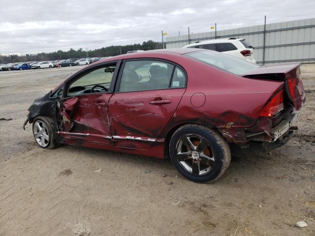 1HGFA16566L045355 - 2006 HONDA CIVIC LX MAROON photo 2