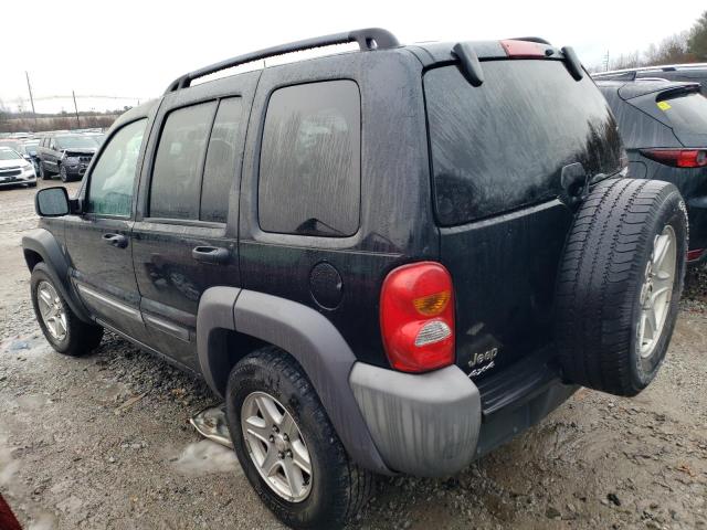 1J4GL48K04W204071 - 2004 JEEP LIBERTY SPORT BLACK photo 2