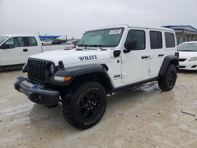 1C4JJXN61PW627689 - 2023 JEEP WRANGLER 4XE WHITE photo 1