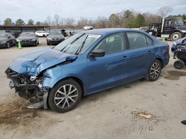 3VWD67AJ8GM243866 - 2016 VOLKSWAGEN JETTA SE BLUE photo 1