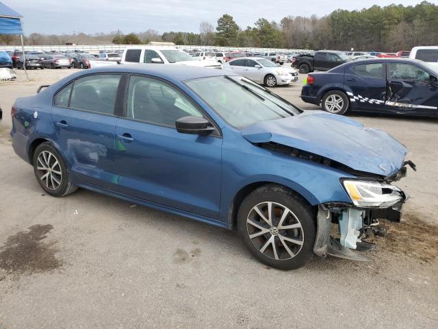 3VWD67AJ8GM243866 - 2016 VOLKSWAGEN JETTA SE BLUE photo 4