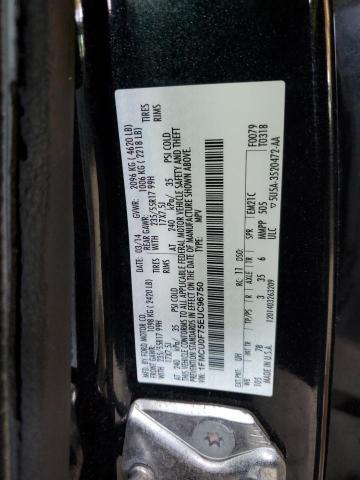 1FMCU0F75EUC96750 - 2014 FORD ESCAPE S BLACK photo 13